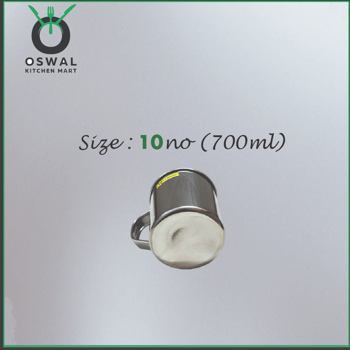 Stainless Steel Mug 700ML |Stainless Steel Coffee Mug | Steel Cup with Handle | Steel Cups for Tea for Home, Travel, Outdoor | Tea, Coffee & Milk Mug | Rust-Proof Camping & Hiking Mug (Pack Of 1)