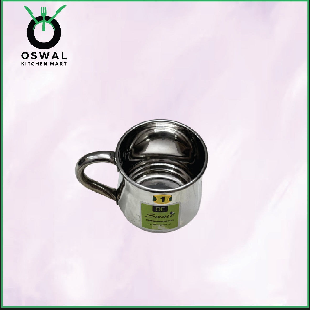 Stainless Steel 1No. Belly Shape Mug– 300ML Approx | Stylish Tea & Coffee Mug | Pack of 1