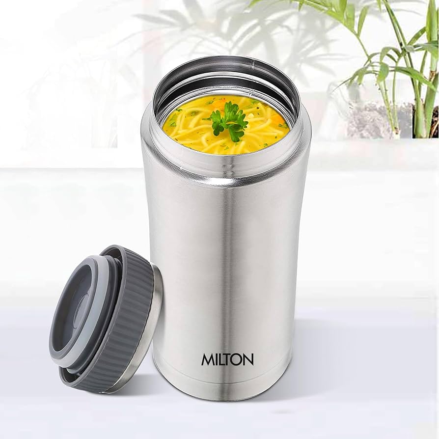 Milton Optima 420 Ml Thermosteel Hot and Cold Flask, 420 ml | ISI Certified | Vacuum Insulated | Rust Proof | Leak Proof | Tea | Coffee | Juice