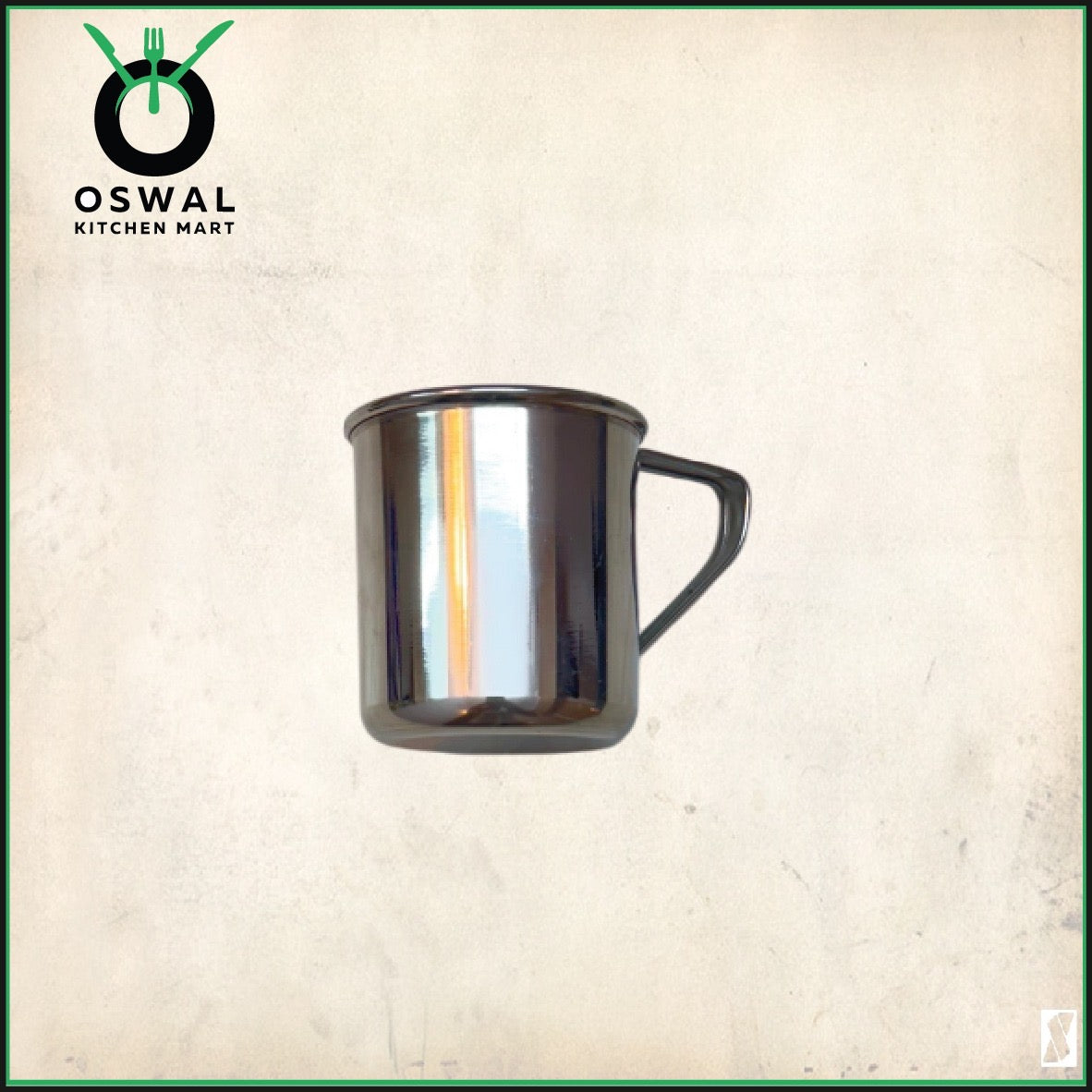 Stainless Steel Mini Mug 180 ml (Approx) |2.5 Inch Height & Diameter |Small Steel Tea Cup with Handle | Pack of 1