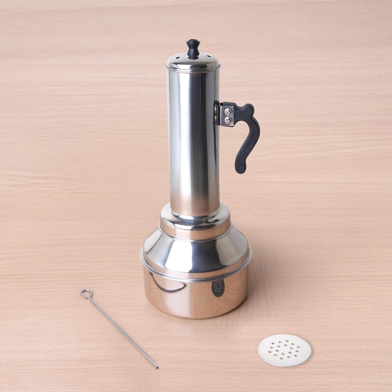 Indus Valley Stainless Steel Puttu Maker | Gas & Induction Compatible |  Length-33.5cm (Pack Of 1)