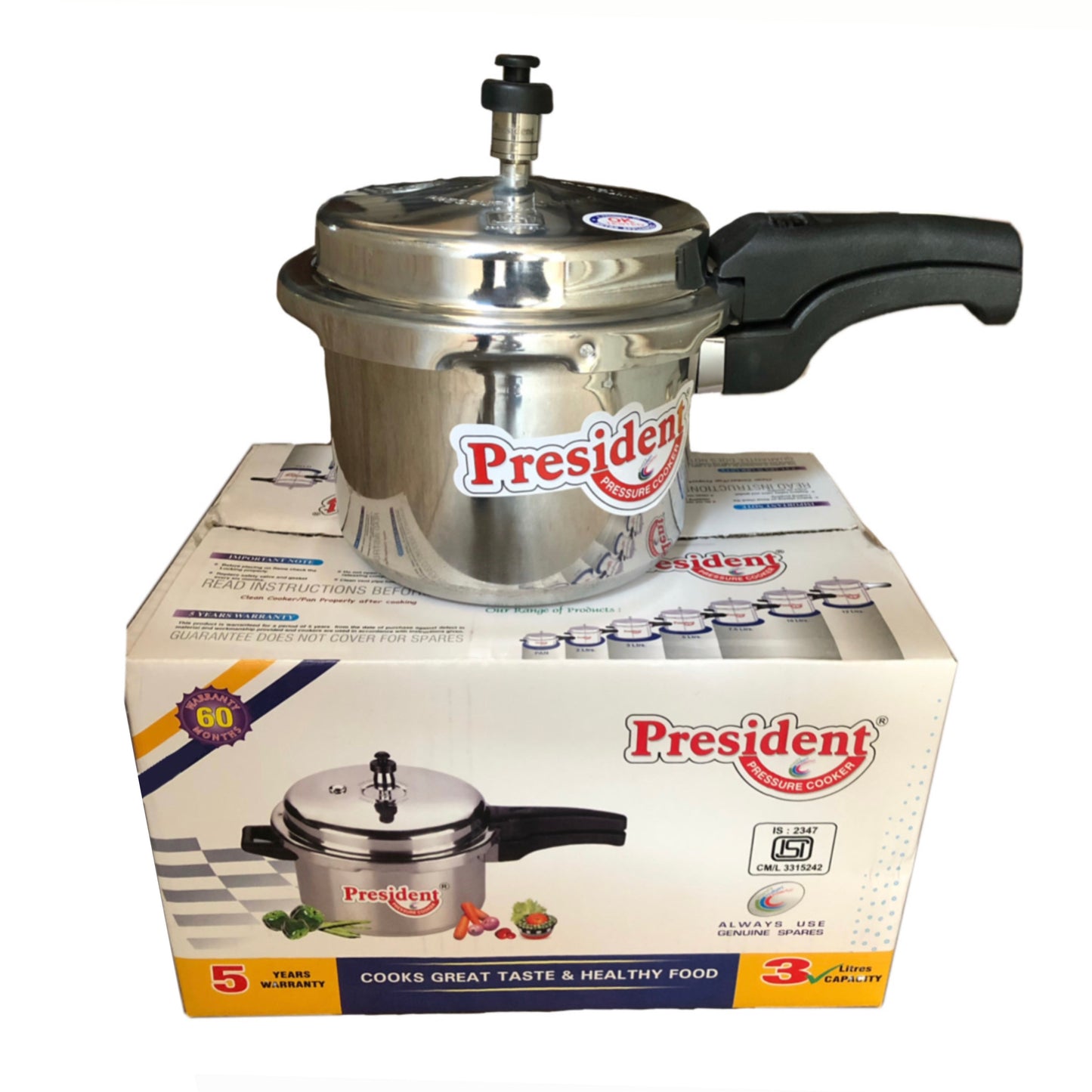 President 3L Pressure Cooker