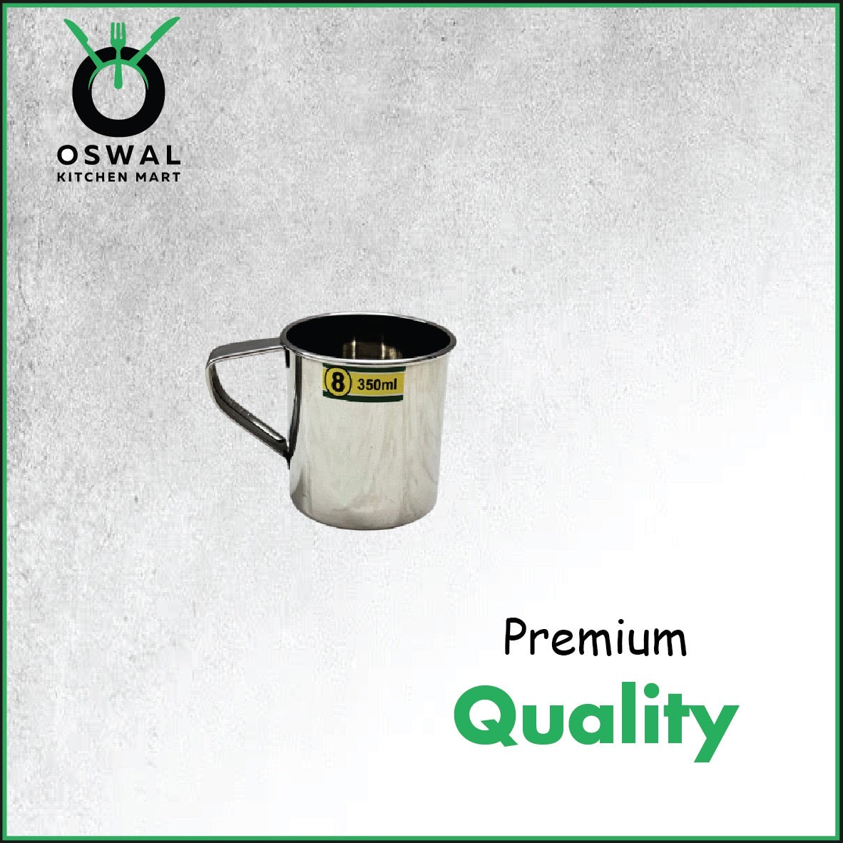 Stainless Steel Mug 350ML |Stainless Steel Coffee Mug | Steel Cup with Handle | Steel Cups for Tea for Home, Travel, Outdoor | Tea, Coffee & Milk Mug | Rust-Proof Camping & Hiking Mug (Pack Of 1)