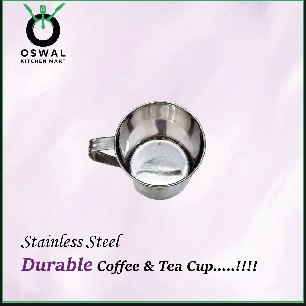 Stainless Steel Mug 2100ML |Stainless Steel Coffee Mug | Steel Cup with Handle | Steel Cups for Tea for Home, Travel, Outdoor | Tea, Coffee & Milk Mug | Rust-Proof Camping & Hiking Mug (Pack Of 1)