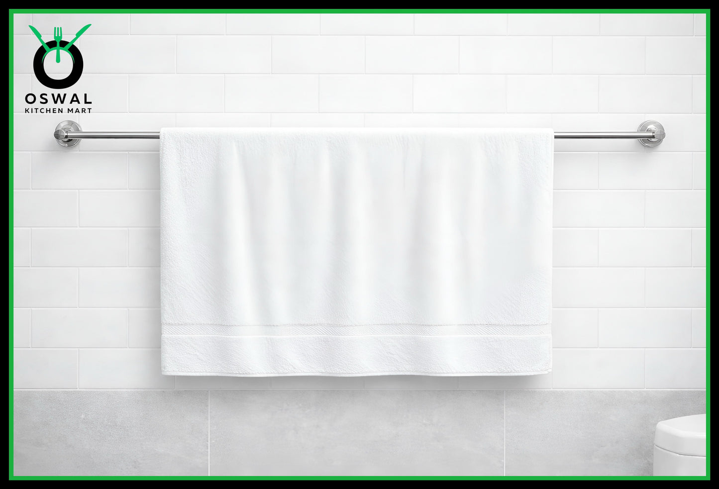 Stainless Steel 48-Inch (4Feet) Towel Rod | Wall Mounted Bathroom Towel Holder | Rust-Free & Durable (Pack of 1)