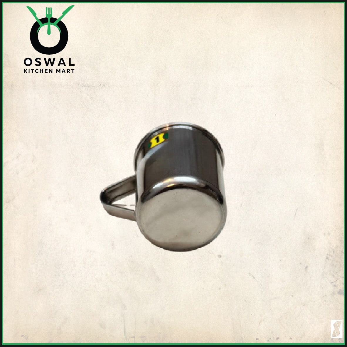 Stainless Steel Mini Mug 180 ml (Approx) |2.5 Inch Height & Diameter |Small Steel Tea Cup with Handle | Pack of 1