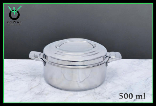 Anchor 500 ml Stainless Steel Hot Box | Double Wall Insulated | Keeps Food Hot for Hours | Strong, Durable & Leak-Proof
