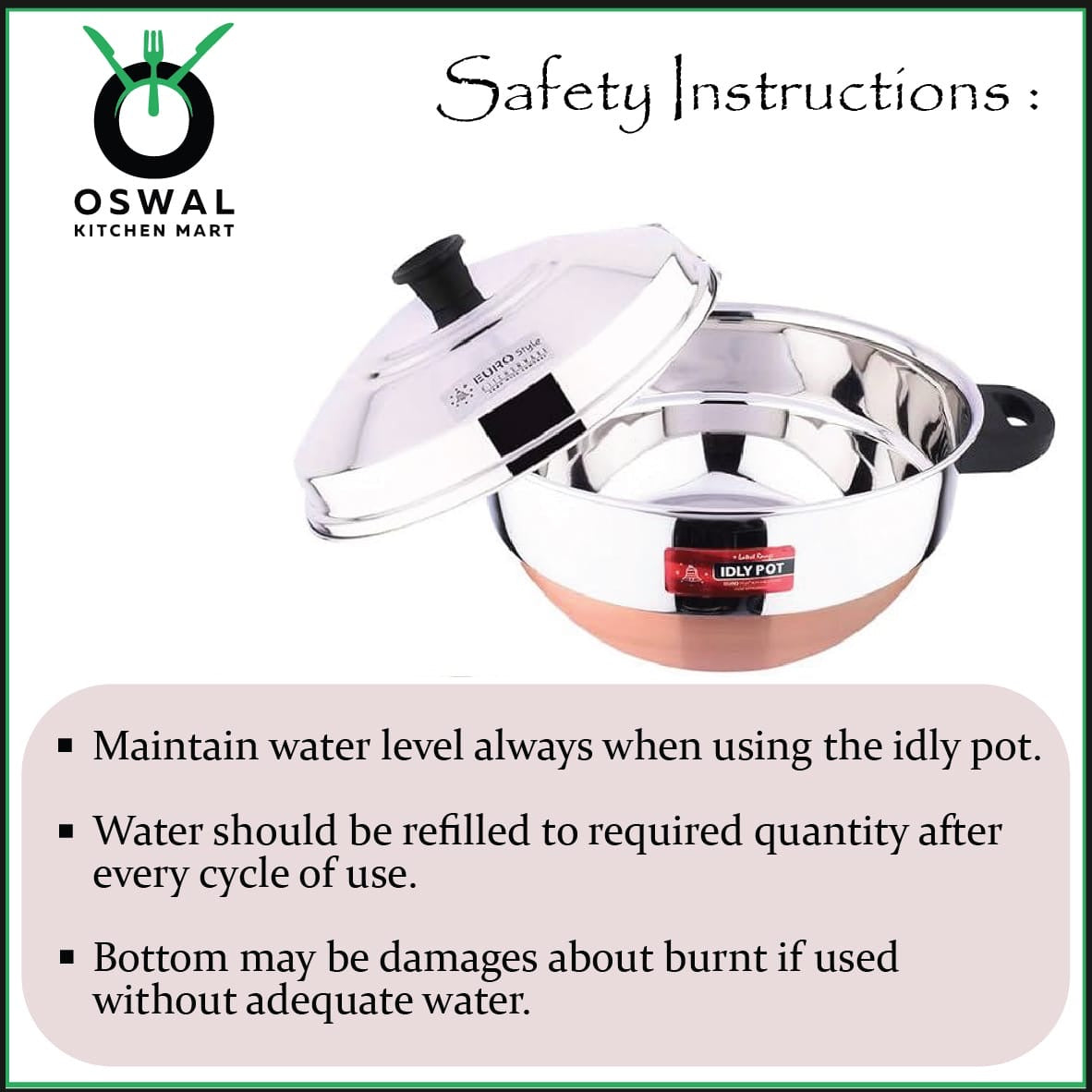 Stainless Steel Idli Steamer with 4 Idli Plates (24 Idlis) & 1 Steamer Plate Heavy Copper Base Idli Steamer with Lid|ISI Mark Certified|Gas & Induction Compatible|EuroStyle Multipurpose Cookware for Idli,Idiyappam, Dhokla, Modak& Serving More(Pack of 1)