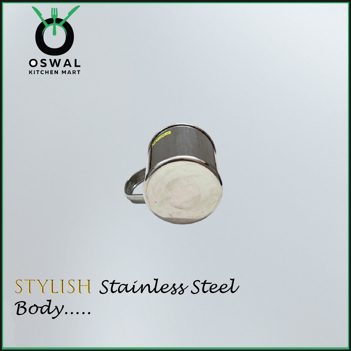 Stainless Steel Mug 1000ML |Stainless Steel Coffee Mug | Steel Cup with Handle | Steel Cups for Tea for Home, Travel, Outdoor | Tea, Coffee & Milk Mug | Rust-Proof Camping & Hiking Mug (Pack Of 1)