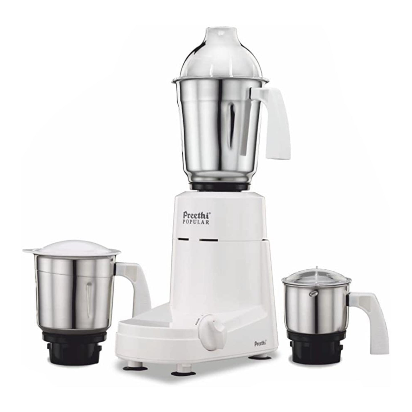 Preethi Popular MG 142 750-Watt Mixer  Grinder With 3 Jars (White)