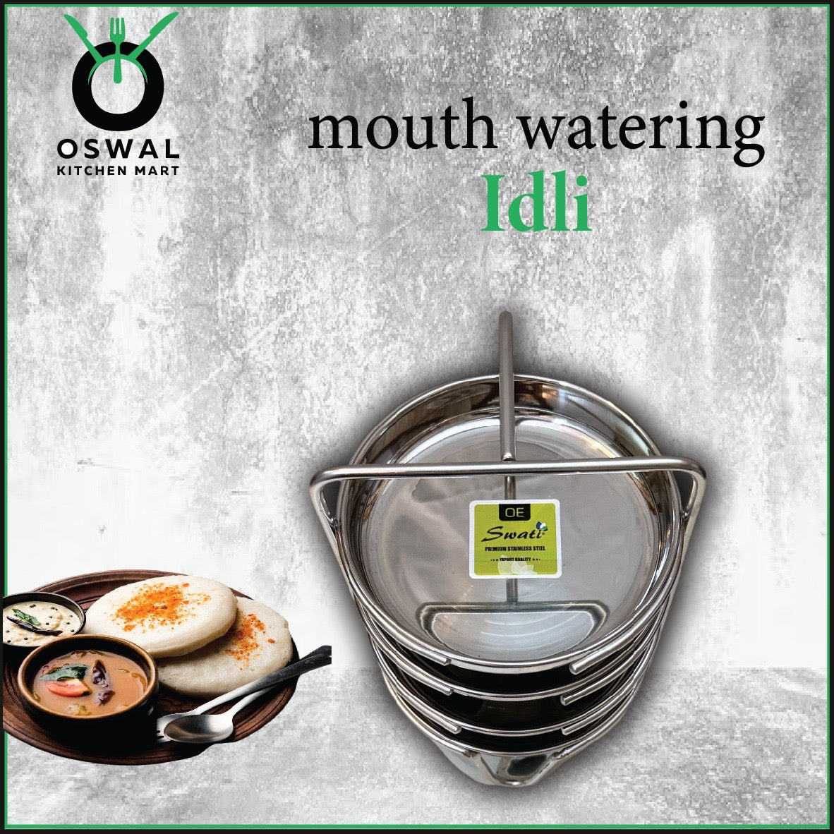Stainless Steel Thatte Idli Stand-4Plates | Thatte Idli Plate with Stand| Stainless Steel Dhokla/Thatte Idli Stand With 4 Plates| Pack of 1