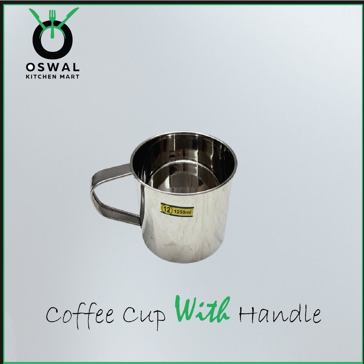 Stainless Steel Mug 1250ML |Stainless Steel Coffee Mug | Steel Cup with Handle | Steel Cups for Tea for Home, Travel, Outdoor | Tea, Coffee & Milk Mug | Rust-Proof Camping & Hiking Mug (Pack Of 1)