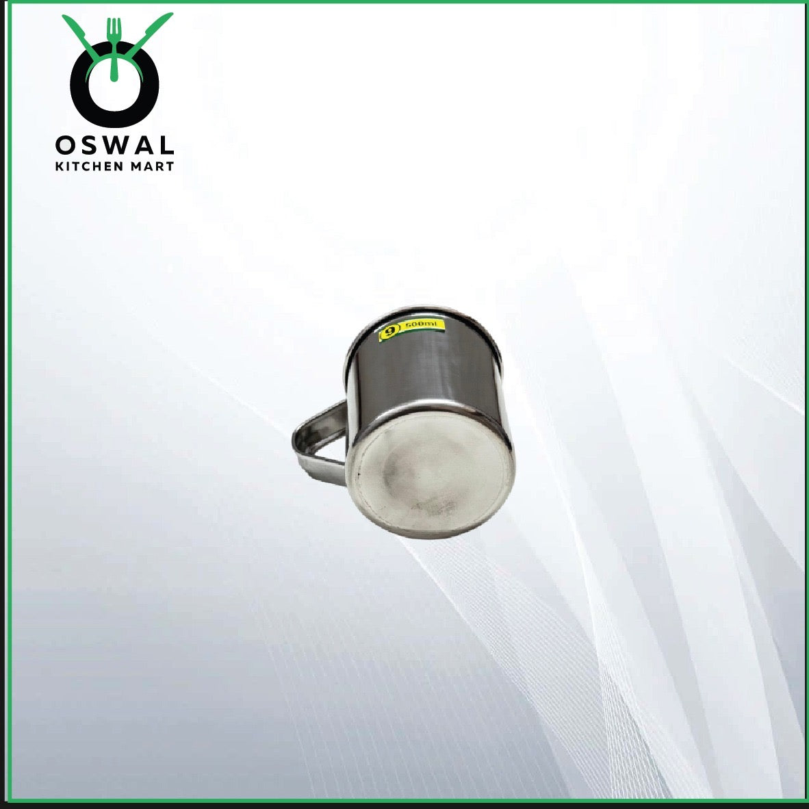 Stainless Steel Mug 500ML |Stainless Steel Coffee Mug | Steel Cup with Handle | Steel Cups for Tea for Home, Travel, Outdoor | Tea, Coffee & Milk Mug | Rust-Proof Camping & Hiking Mug (Pack Of 1)