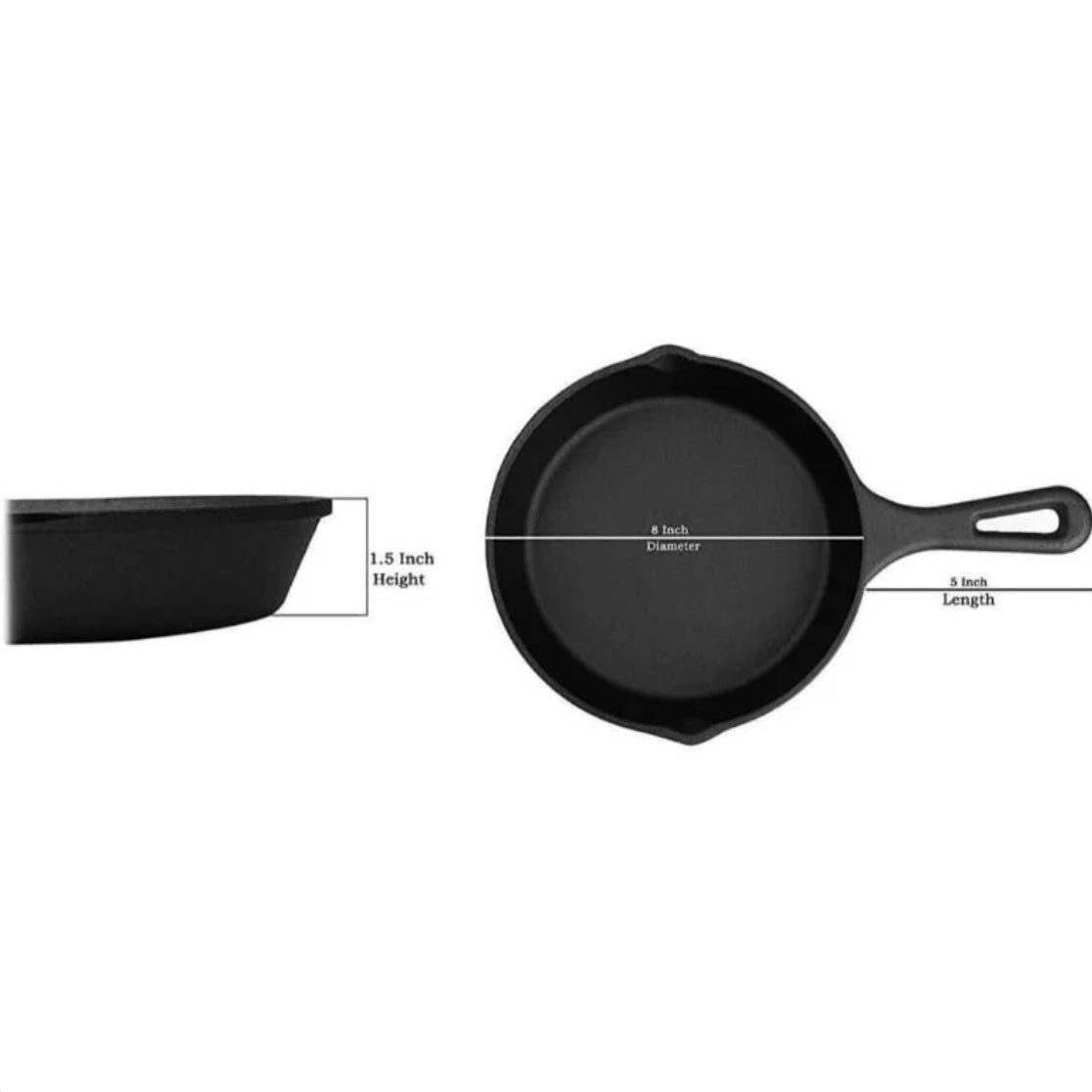 Cast Iron Fry Pan (8 Inch)